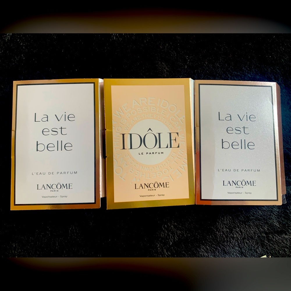 Lancôme Fragrance Samples: 2 La Vie Est Belle, Idole Le Parfum. Amazing Scents!